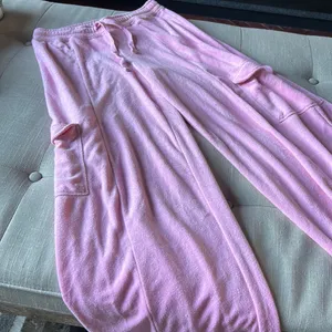 Urban Outfitters Out from Under Pink Terry Cloth‎ Cargo Sweats thumbnail 1