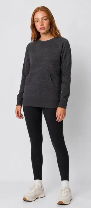 Title Nine Charcoal Crewneck Pullover Sweater thumbnail 1