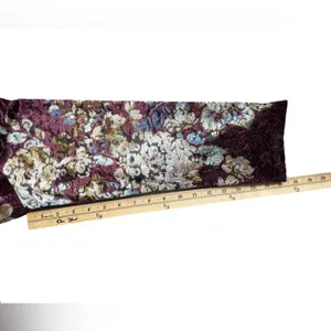 GUILLAUME Purple/Beige Floral Print Velvet Burnout Blazer Jacket - Size 1X thumbnail 13
