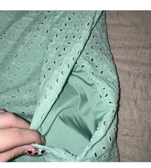 Mustard Seed Eyelet Green Romper Dress thumbnail 6