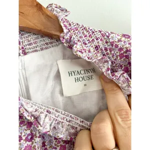 Tuckernuck | Hyacinth House | Purple Floral Periwinkle Mini Dress | Sz XS thumbnail 6