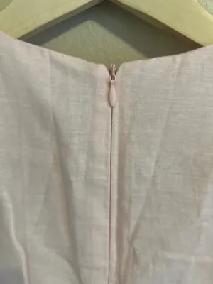 Commence Sleeveless Cotton & Linen Pleated summer Long Dress Pink thumbnail 7