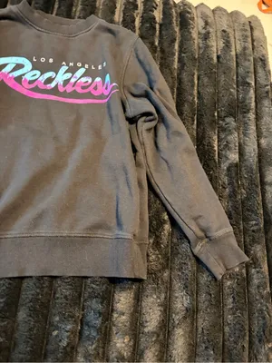 Young & Reckless Los Angeles Black Graphic Sweatshirt thumbnail 2