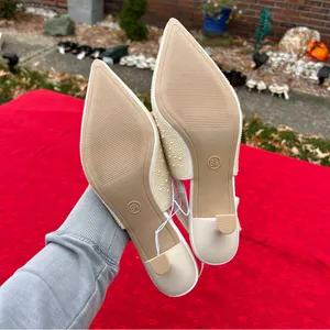 Women's Milan Slingback Heels - A New Day size 8.5 wedding‎ guest pearl summer thumbnail 9