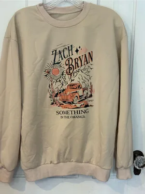 Zach Bryan Graphic Sweatshirt - "Something in the Orange" thumbnail 1