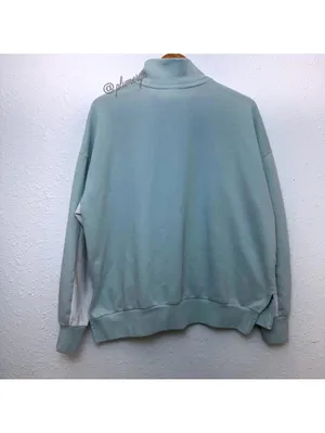 Victoria's Secret PINK Women's Y2K Boyfriend Sweater in Mint Green Size L thumbnail 3