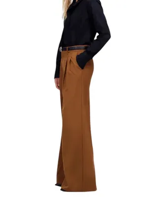 Madewell Wool Blend The Harlow Superwide-Leg Trouser Pant Camel Size 4 thumbnail 13