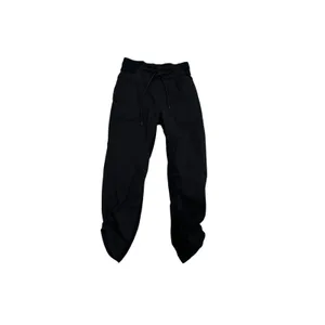Lululemon Dance Studio Pants Black Size 4 Mid Rise Drawstring Ruched Hem Jogger thumbnail 2