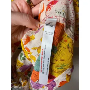 Boho Bright Floral Tank Top Anthropologie Size Medium thumbnail 2