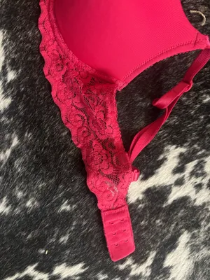 Hot Pink Lace Bra Victoria's Secret thumbnail 3