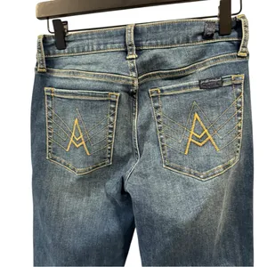 7‎ For All Mankind A Pocket Bootcut Jeans Medium Wash 26 High Rise thumbnail 6