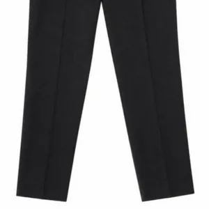 Ralph Lauren Black Slim Ankle Trousers Size 2 Waist-Tabs Minimalist Corporate thumbnail 8