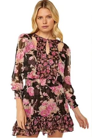 MISA Los Angeles Irina Mini Floral Dress thumbnail 1