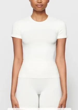 Skims Soft Smoothing Seamless T shirt Marble Top size‎ XS NWT thumbnail 1