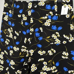 Maeve The Colette Floral Cropped Wide-leg Ponte Pants thumbnail 4