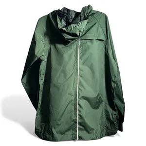 EUC HUNTER X TARGET Green & Orange Rain Jacket with Front Kangaroo Pocket thumbnail 2