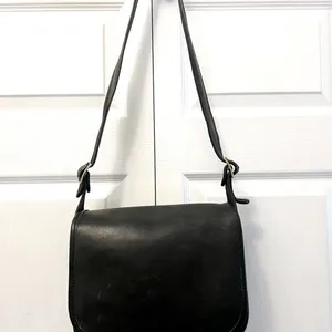 Coach Vintage Black Saddle Bag‎ legacy Y2K Classic thumbnail 2