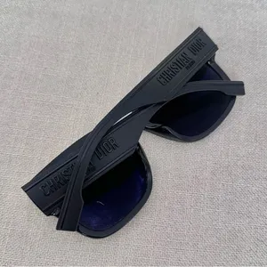 Christian Dior Matte Logo Black Sunglasses thumbnail 3
