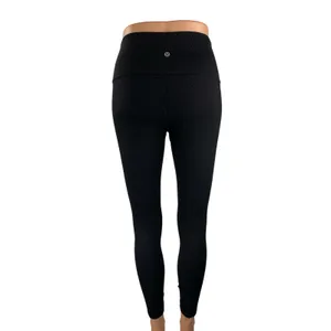 Lululemon Black High Rise Skinny Yoga Gym Athletic Activewear Leggings Pants 6 thumbnail 4