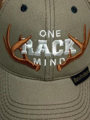 Bass Pro Shops Hat Camo Hunting Baseball Cap SnapBack OS “One Rack Mind” Hat thumbnail 2