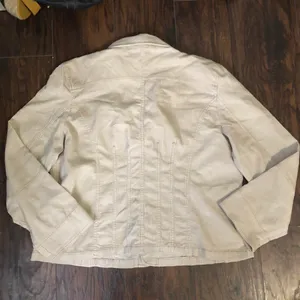 90s Vintage Beige Corduroy Barn Chore Coat Equestrian Jacket Retro 4 Cargo Pockets Sz 3X thumbnail 3
