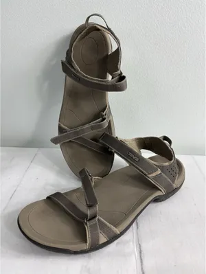 Teva Women's Verra Taupe Sandals Sz 10 Adjustable Straps Cushioned Footbed thumbnail 1