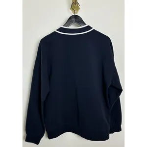ZELLA x Recess Pickleball Courtside French Terry Cardigan Navy Sapphire Medium thumbnail 4