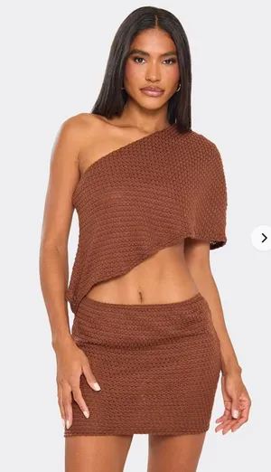 EGO Brown cut-out dress thumbnail 1