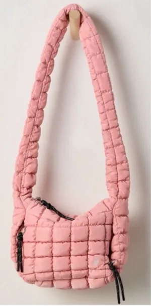 NWT Free People FP Movement Quilted Baby Carryall Sling Bag ballet slipper pink thumbnail 1