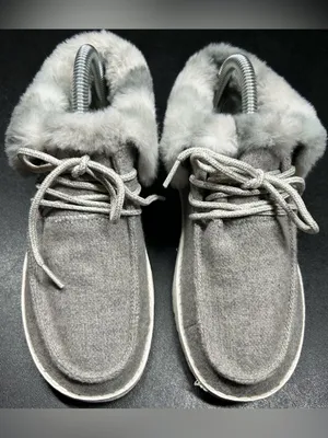 Hey Dude Women’s Size 5 Britt Coffee Dye Faux Fur Lined Cozy Booties thumbnail 3