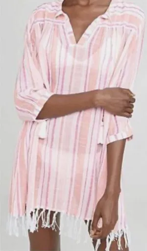 NWT roller rabbit xs Hampton tunic pink white thumbnail 1