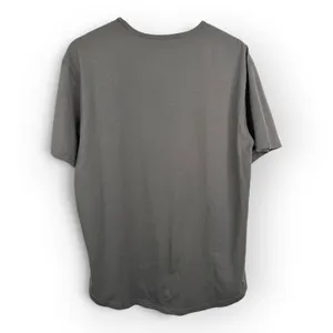 Quince Curve Crewneck Tee Dark Coal Gray Curved Hem Womens Size Medium Casual thumbnail 2