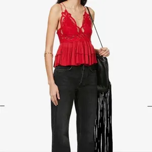 Intimately FREE PEOPLE ADELLA lace smocked back ruffled camisole New With Tags thumbnail 4