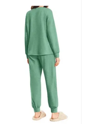 NEW Super soft Pajamas Sets Long Sleeve Top & Pants Pockets Lounge M thumbnail 2