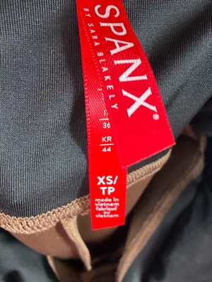 SPANX Faux Leather Leggings In Bronze Metal Size XS thumbnail 6