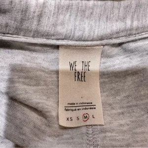 Free People “Can’t Fool Me” Collared Draped Top Gray Size M thumbnail 11
