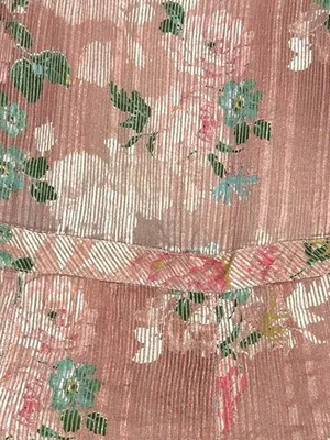 Free People Ethereal Dainty Cottage Bordeaux Floral Maxi Skirt Size Medium thumbnail 9