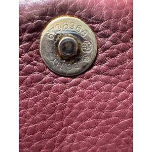 Michael Kors Crossbody Shoulder Bag Leather Burgundy Chain Strap 9x7‎ thumbnail 12