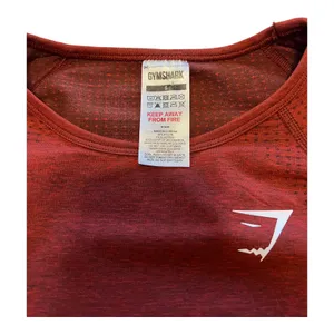 Vital Seamless 2.0 Crop Top Brick Red Marl thumbnail 6