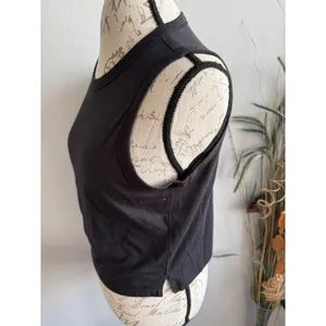 Lululemon Black All‎ Yours Cropped Tank Top High Neck Sleeveless Workout Size 8 thumbnail 3