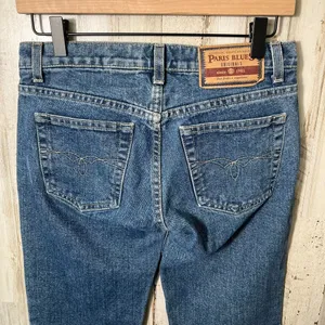 Vintage 90s Y2K Paris Blues Low Rise Wide Leg Flare Jeans USA Womens Size‎ 3 thumbnail 4