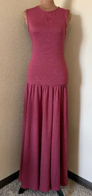 NWT Daily Practice Anthropologie Sleeveless Drop Waist Dress Womens XS Pink NEW thumbnail 1