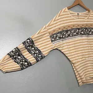 Gimmicks Top Size Small Dolman Sleeve Blouson Boho Chic Cowgirl Western Lace thumbnail 1