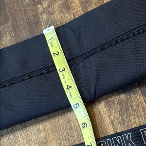PINK Victoria’s Secret Beach Sling Bag Black & White 'Good Vibes' Cooler Bag thumbnail 11