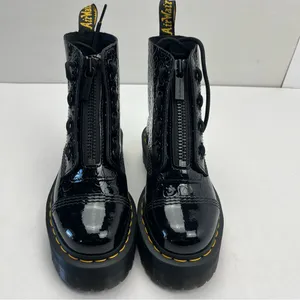 Dr. Martens Sinclair Leopard Emboss Patent Leather Platform Boots‎ Womens 5 NWOT thumbnail 6