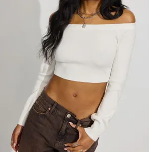 Cream Off The Shoulder top thumbnail 1