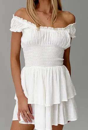 Princess Polly Dress Mini White thumbnail 1