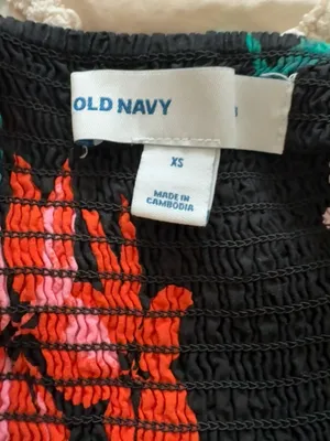 Old Navy Tropical Floral Print Dress thumbnail 2