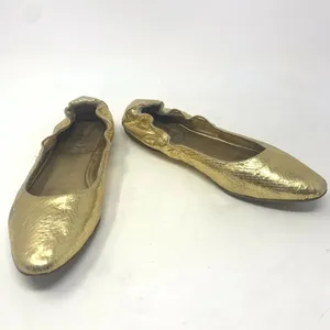 Dolce & Gabbana Gold Metallic‎ Snakeskin Flats thumbnail 4