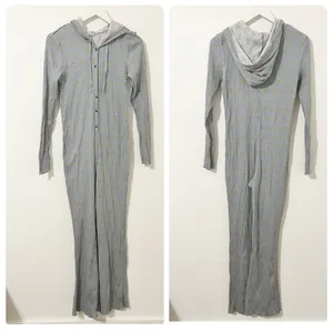Free People Lil Bit Lou Floral Flare Long John's Jumpsuit Blue Size Small S thumbnail 2